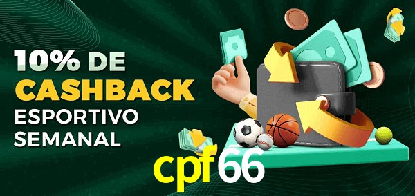 10% de bônus de cashback na cpf66
